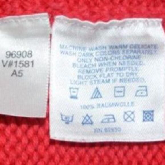 Vintage Lands' End Full Zip Wool Fair Isle Snowflake Christmas Cardigan Sweater - Picture 5 of 10